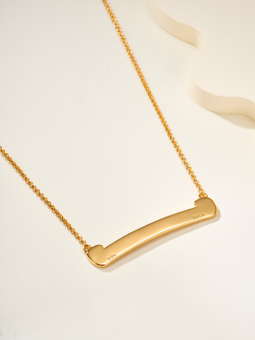 Chrome Hearts 22k Gold-Plated Scroll Necklace - Image 6