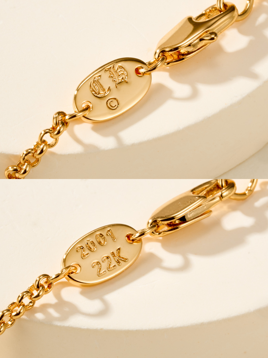 Chrome Hearts 22k Gold-Plated Scroll Necklace - Image 9