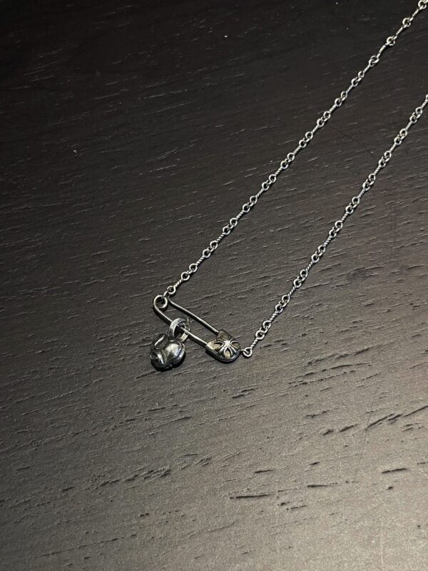 Chrome Hearts Gem-Set Brooch and Heart-Shaped Necklace