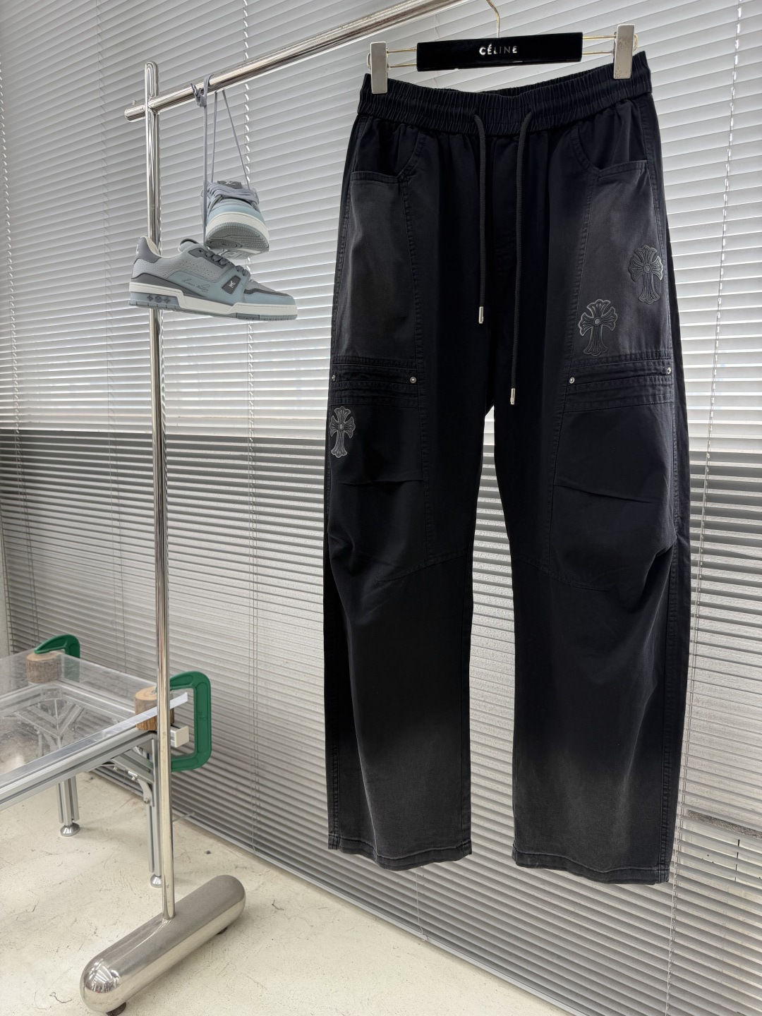 Chrome Hearts Cross Logo Casual Pants