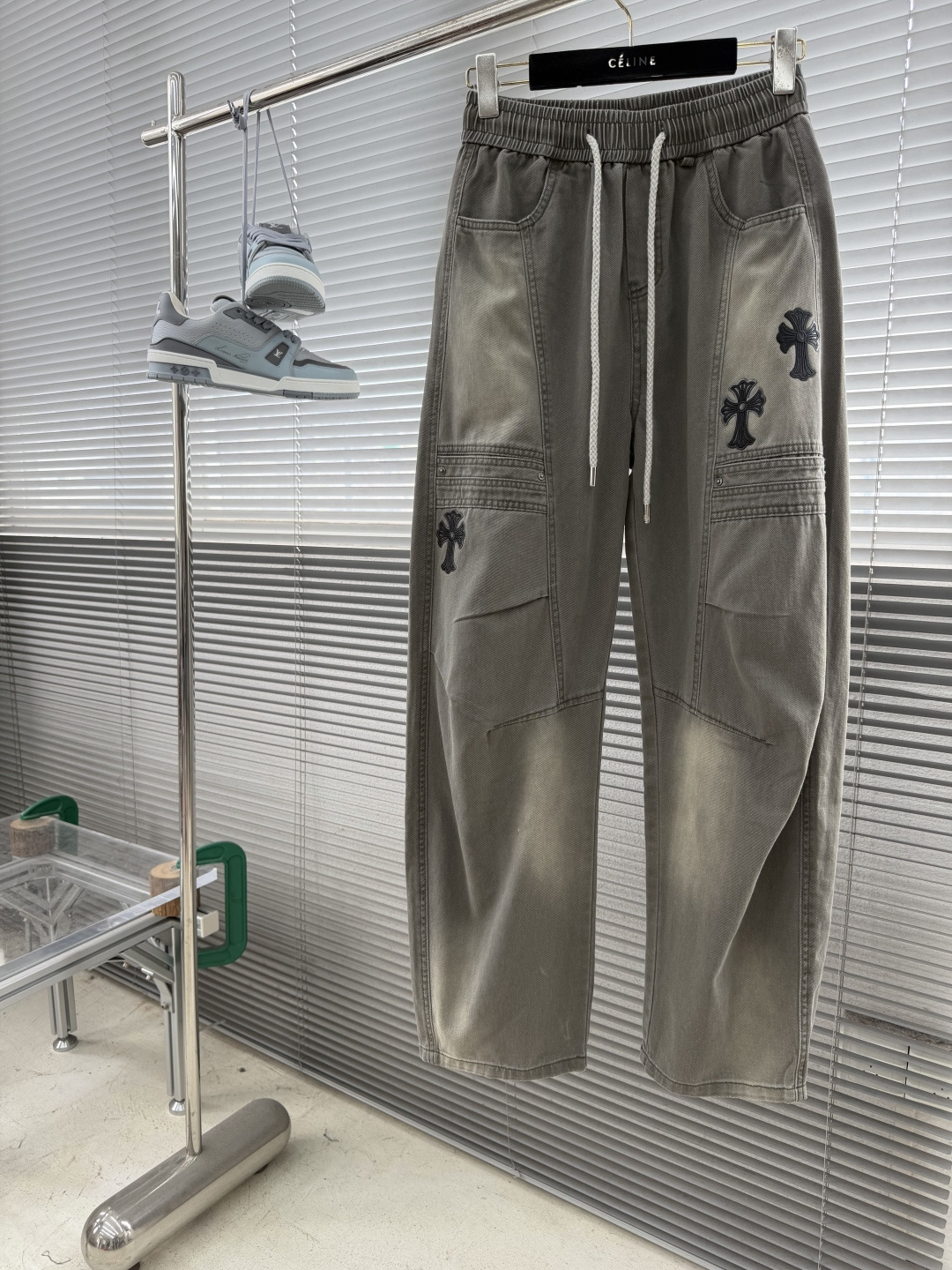 Chrome Hearts Cross Logo Casual Pants - Image 3