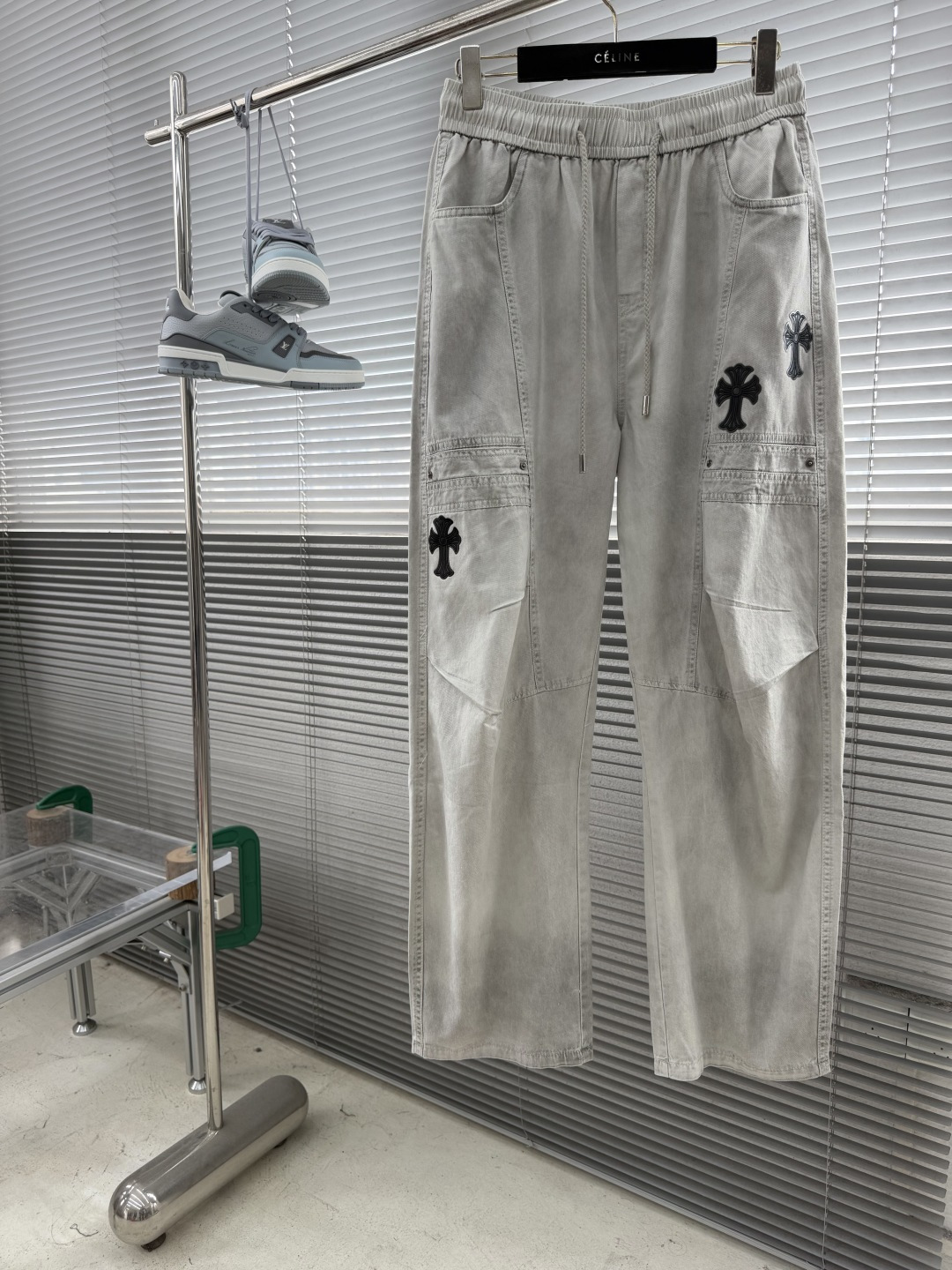 Chrome Hearts Cross Logo Casual Pants - Image 2