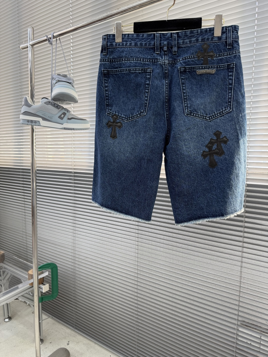 Chrome Hearts Cross Logo Denim Shorts - Image 10