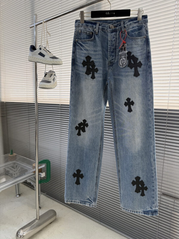 Chrome Hearts Cross Logo Jeans