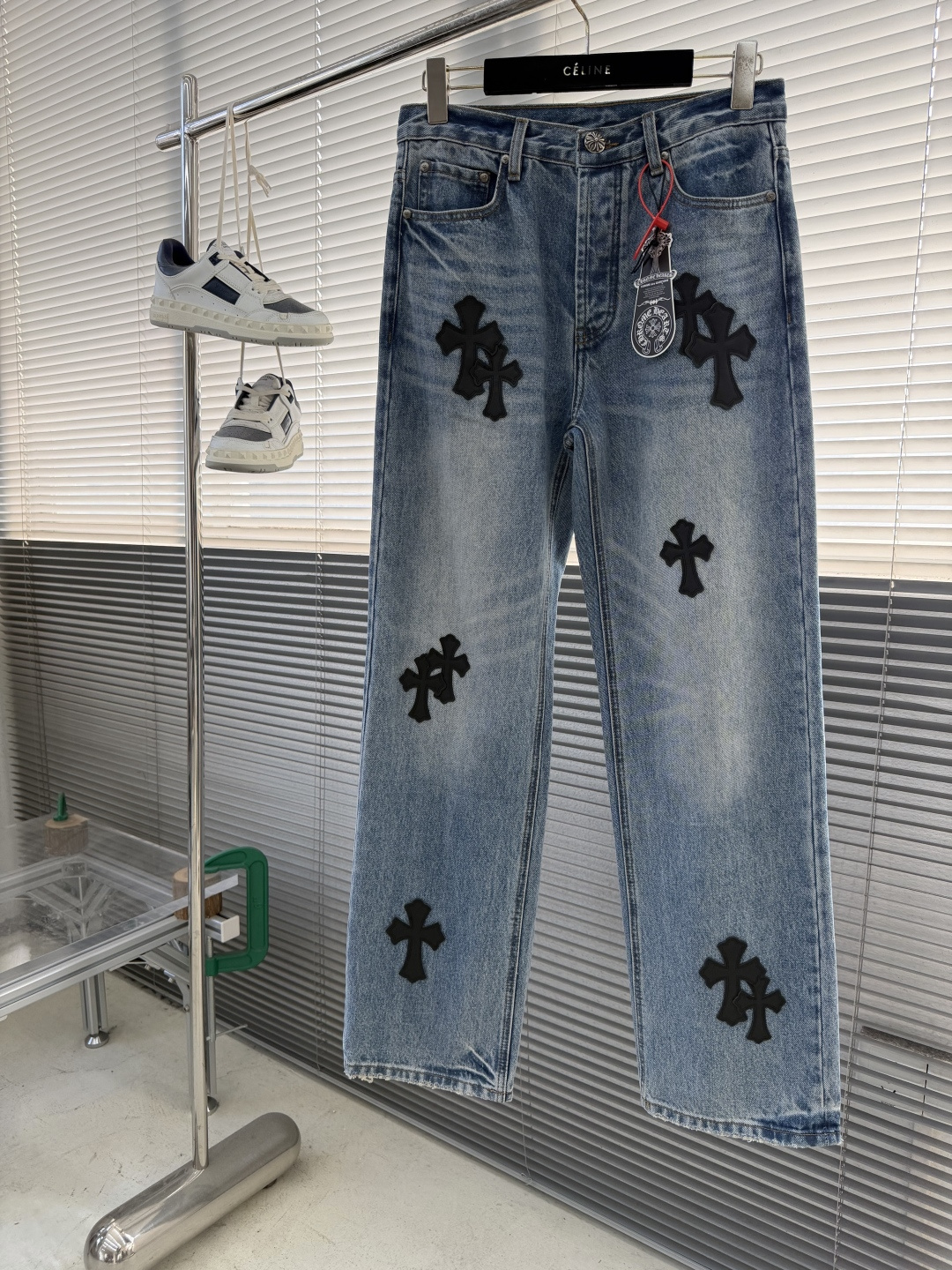 Chrome Hearts Cross Logo Jeans