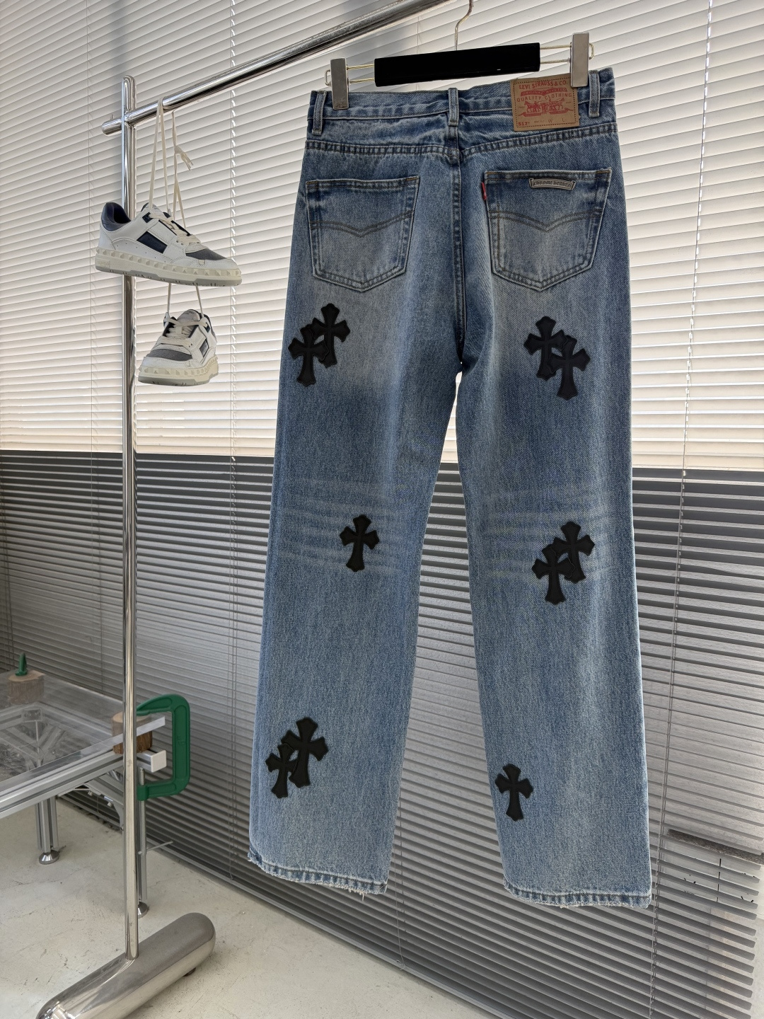 Chrome Hearts Cross Logo Jeans - Image 2