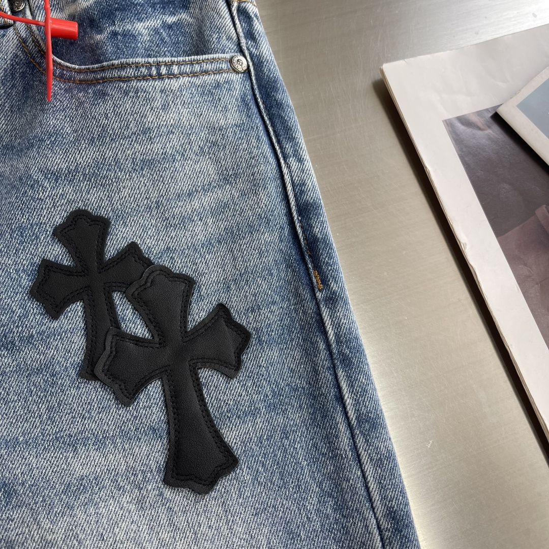 Chrome Hearts Cross Logo Jeans - Image 6