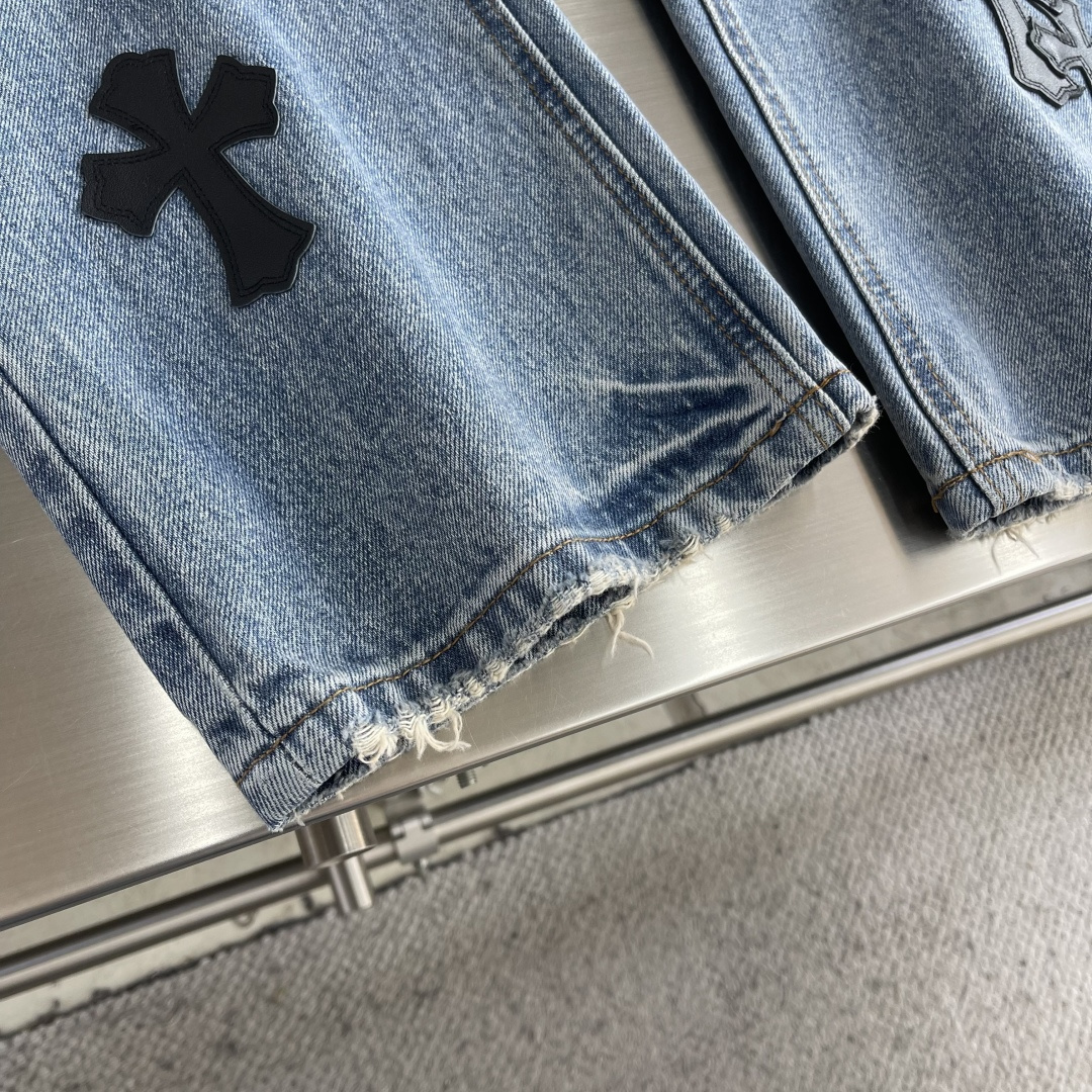 Chrome Hearts Cross Logo Jeans - Image 7