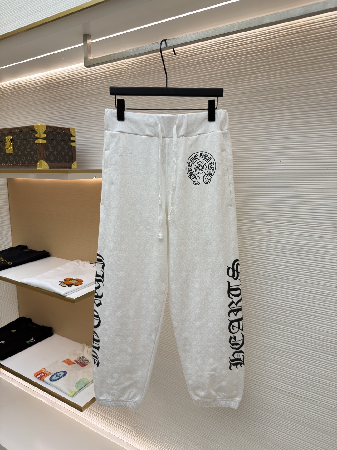 Chrome Hearts Cross Pattern Full-Print Cuffed Military-Style Pants