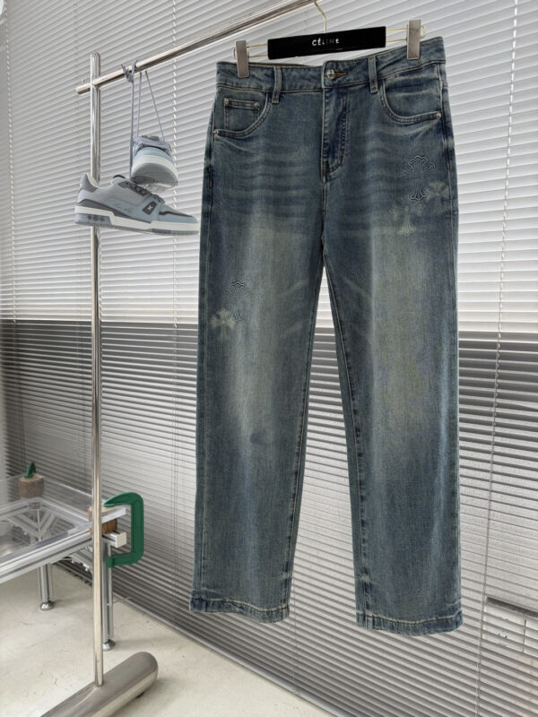 Chrome Hearts Summer Cross Logo Jeans