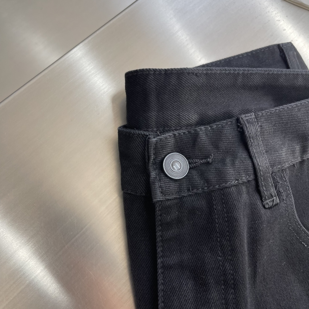 Chrome Hearts Colorful Denim Trousers with Full-Coverage Patchwork - Image 3