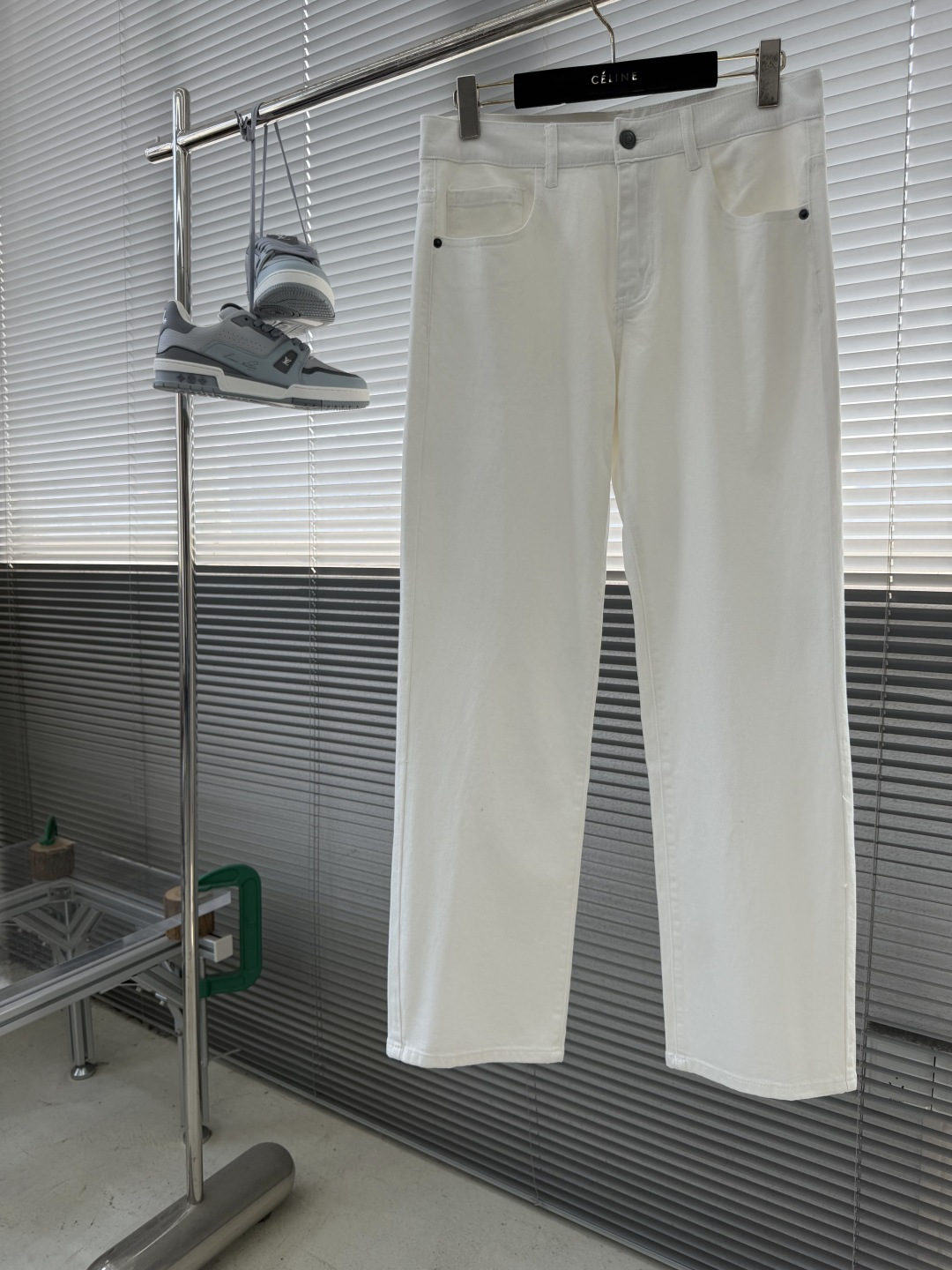 Chrome Hearts Colorful Denim Trousers with Full-Coverage Patchwork - Image 2