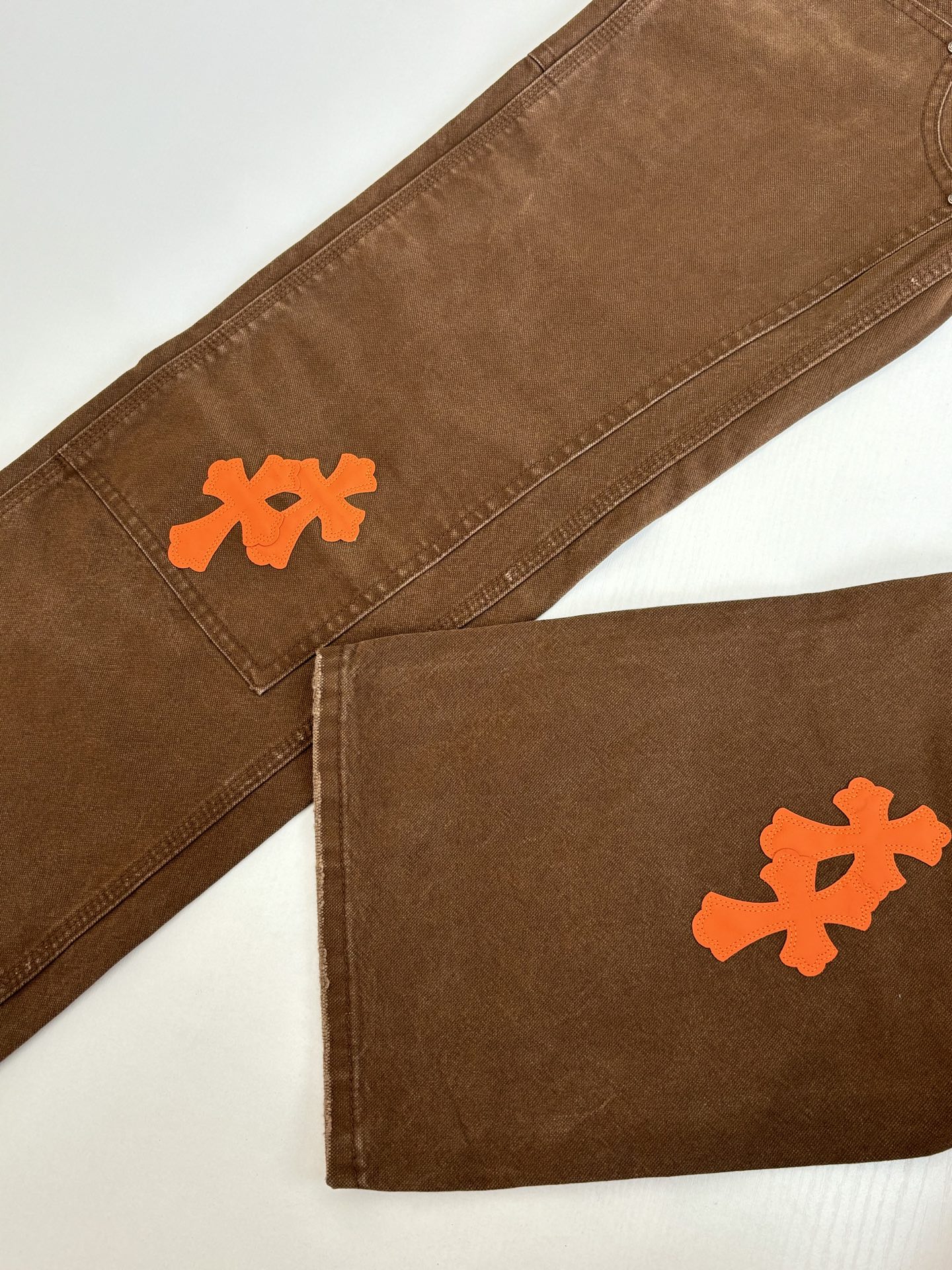 Chrome Hearts Cargo Pants Cross-Pattern Leather Accents - Image 7