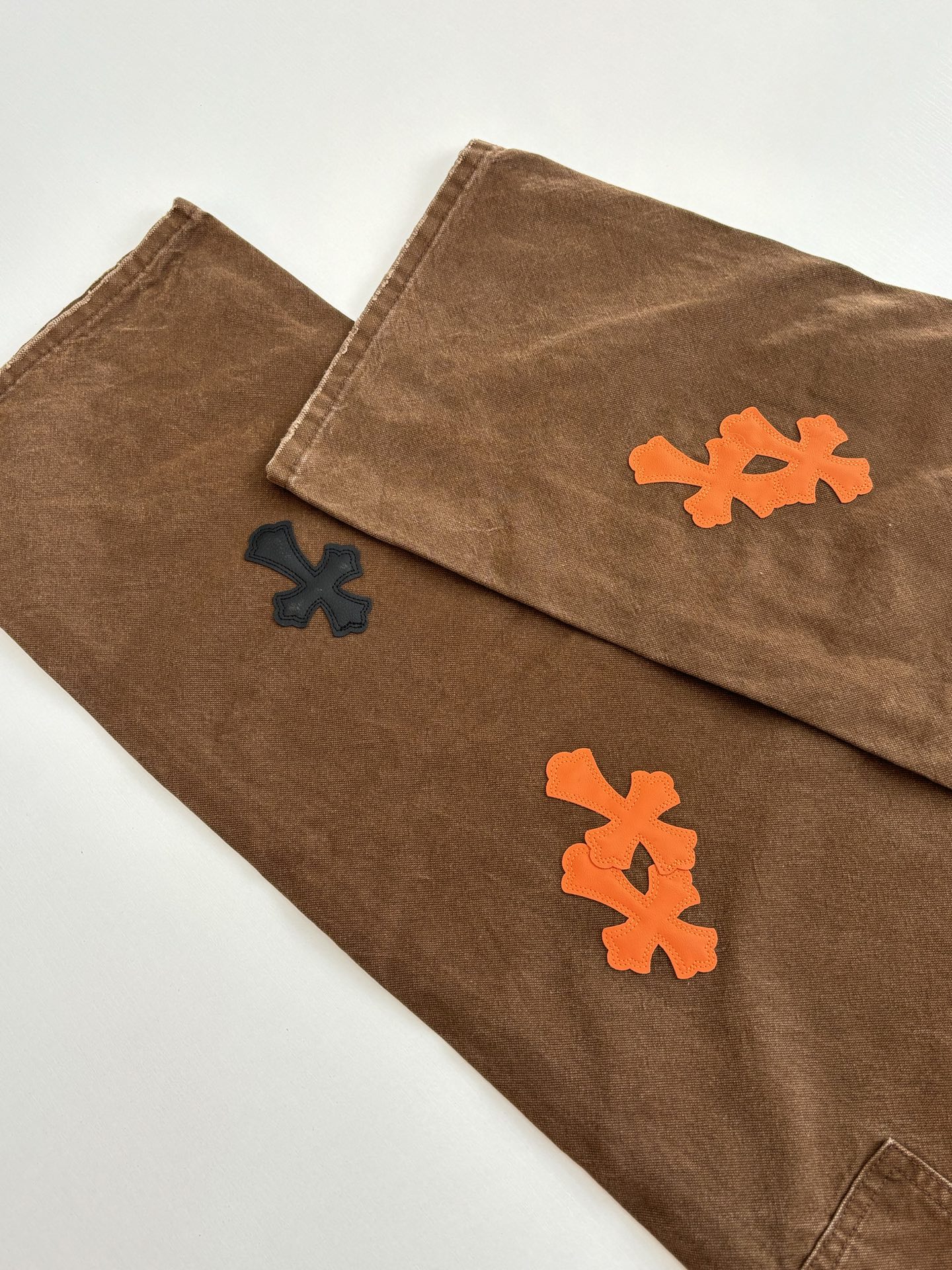 Chrome Hearts Cargo Pants Cross-Pattern Leather Accents - Image 11