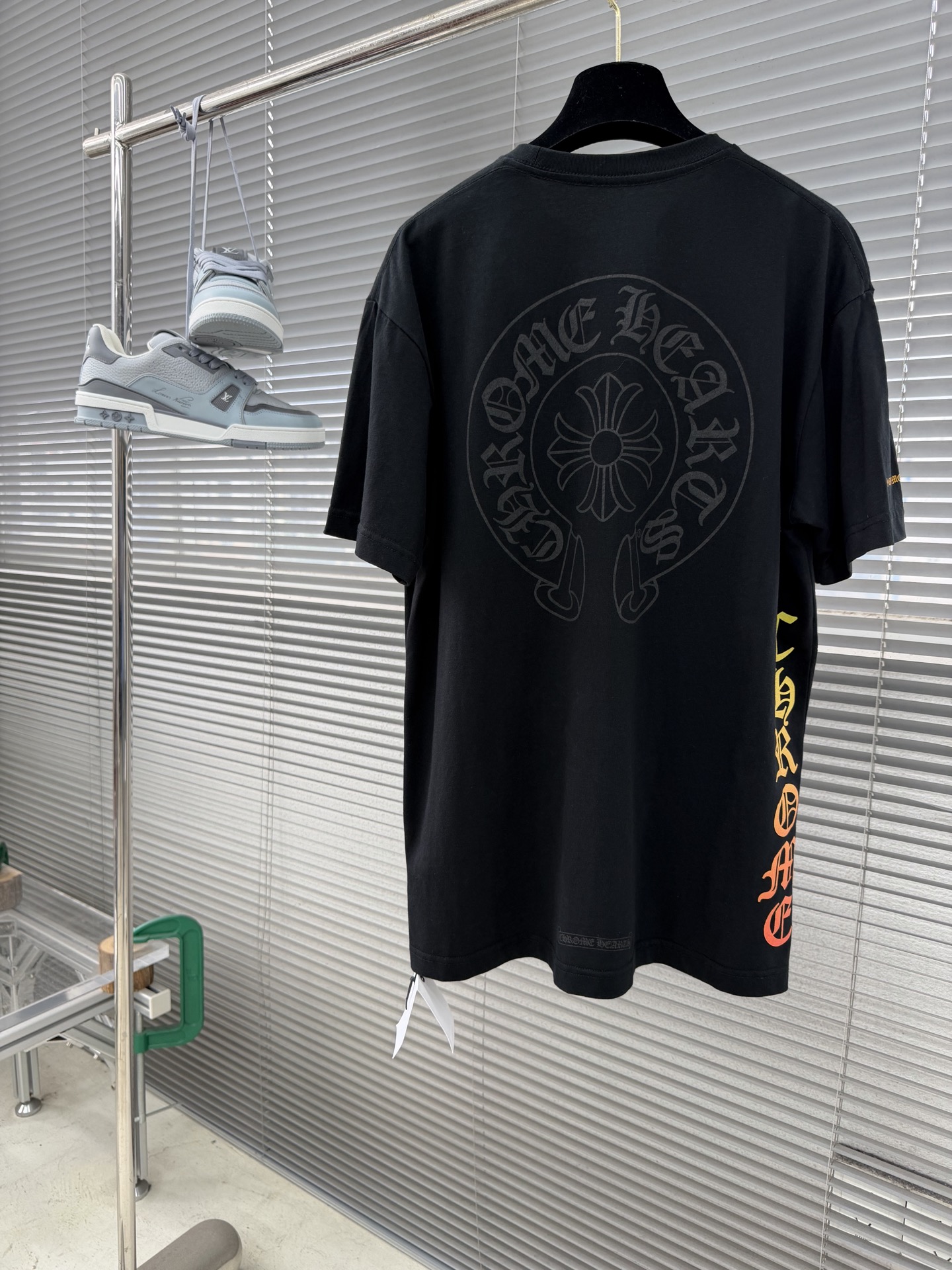 26SS Short-Sleeve T-Shirt with Colorful Letter Horsehoe Print