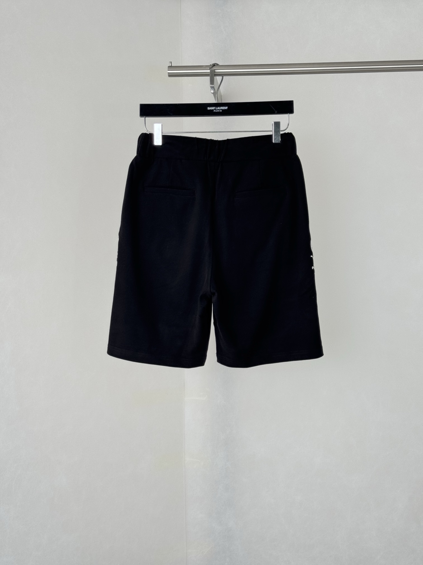 Chrome Hearts Side-Print Gothic Horseshoe-Print Athletic Shorts - Image 2