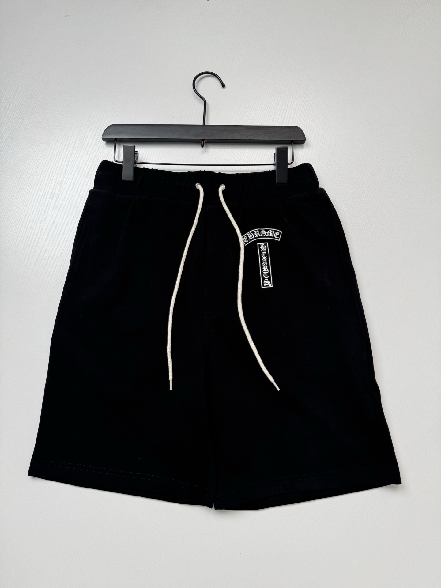 Chrome Hearts Vertical Stripe with Horseshoe Print Shorts - Image 3