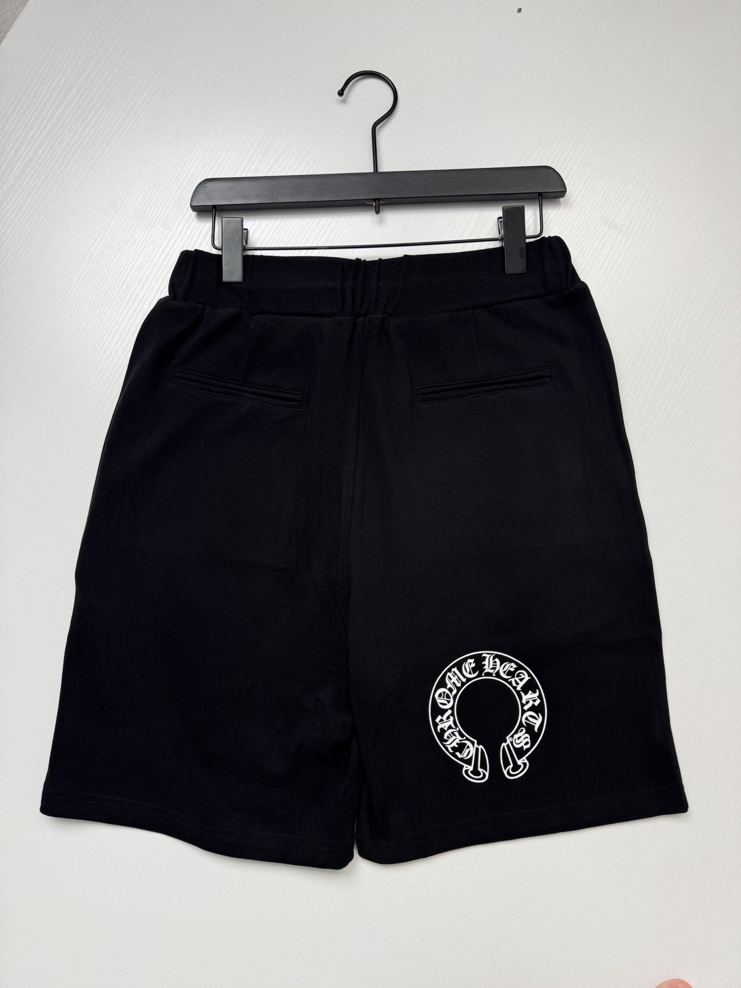 Chrome Hearts Vertical Stripe with Horseshoe Print Shorts - Image 4