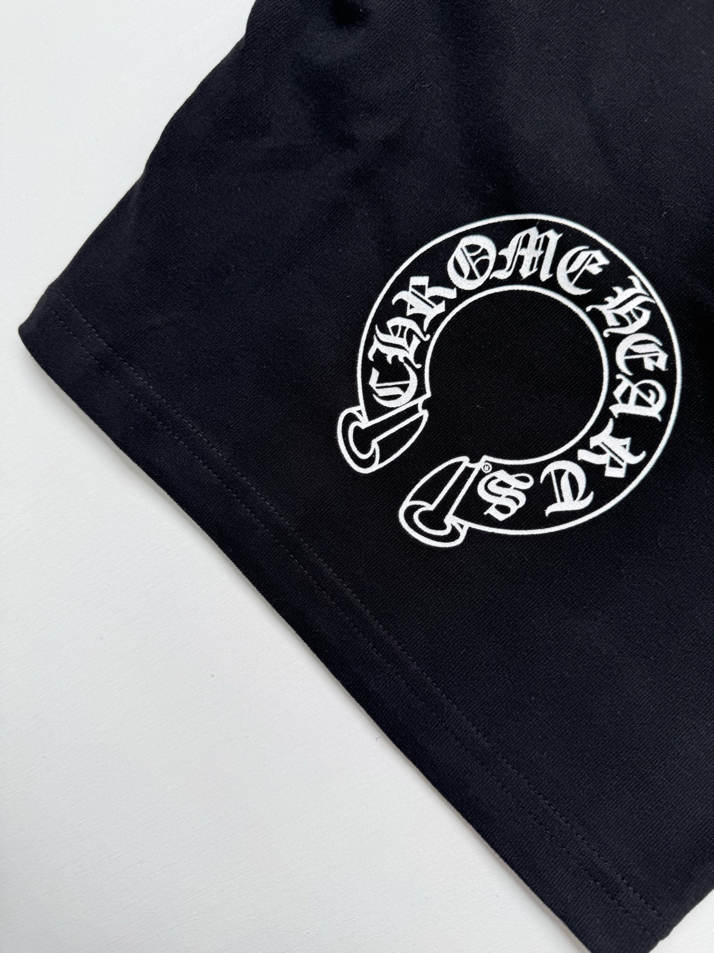 Chrome Hearts Vertical Stripe with Horseshoe Print Shorts - Image 6