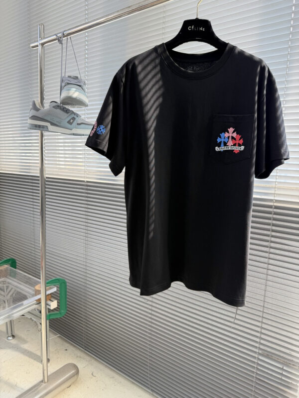 Chrome Hearts Color Cross Logo Printing T-Shirt
