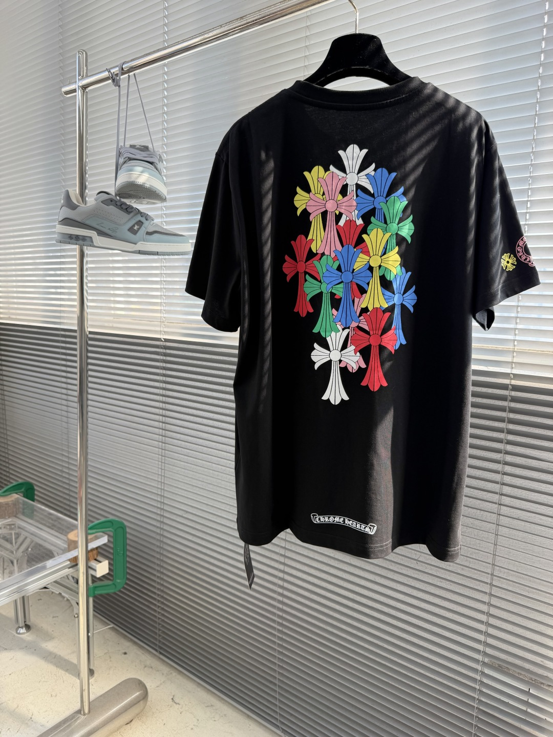 Chrome Hearts Color Cross Logo Printing T-Shirt - Image 2