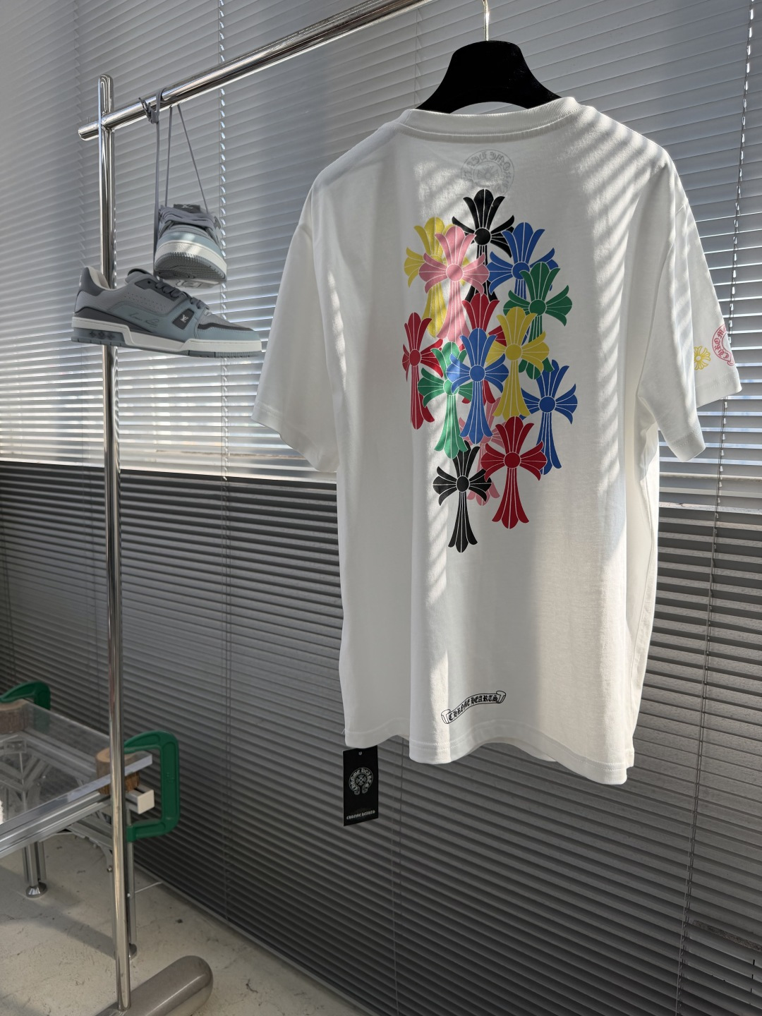 Chrome Hearts Color Cross Logo Printing T-Shirt - Image 4
