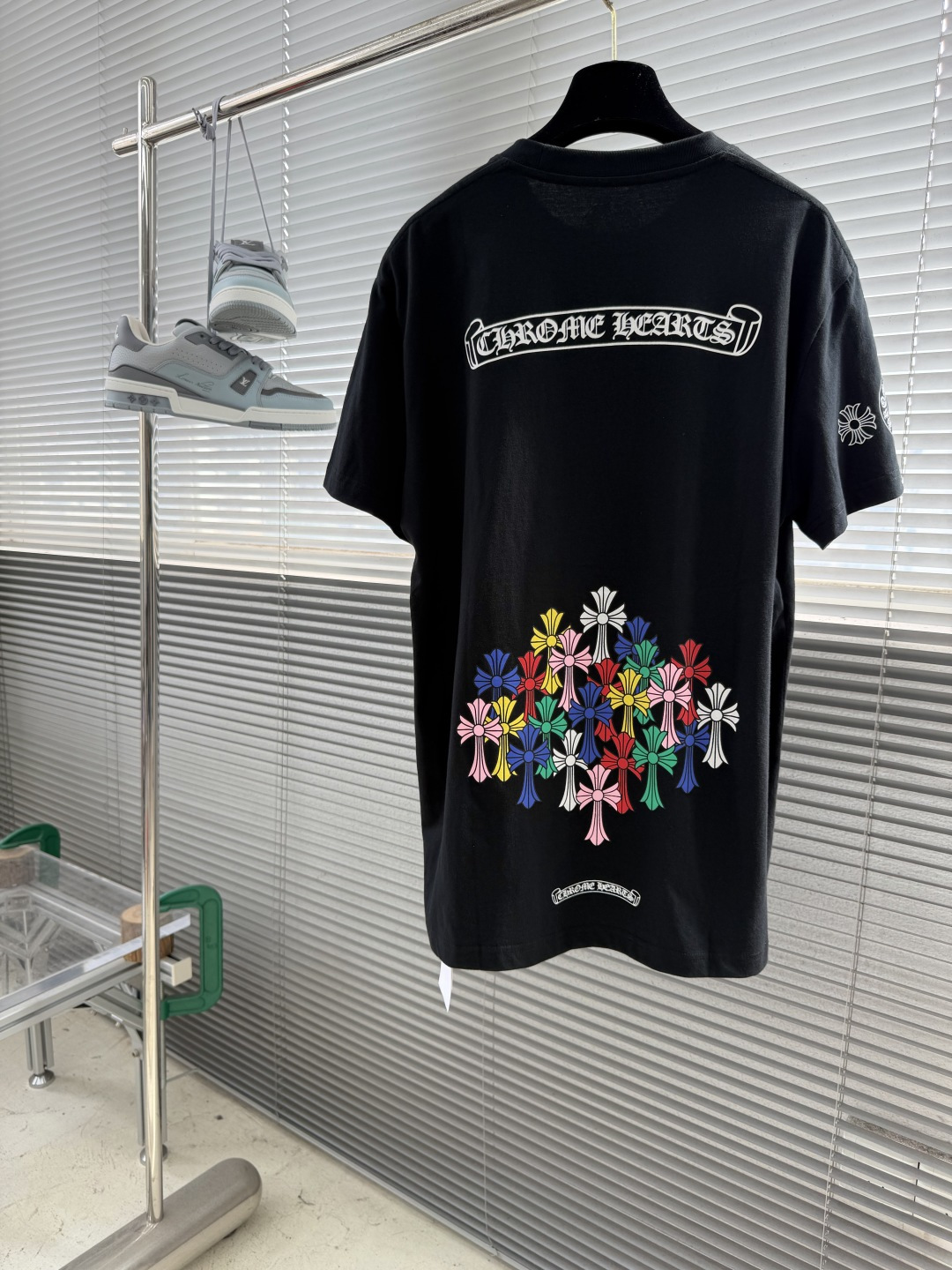 Chrome Hearts Colorful Cross Phantom Short-Sleeve Shirt - Image 4
