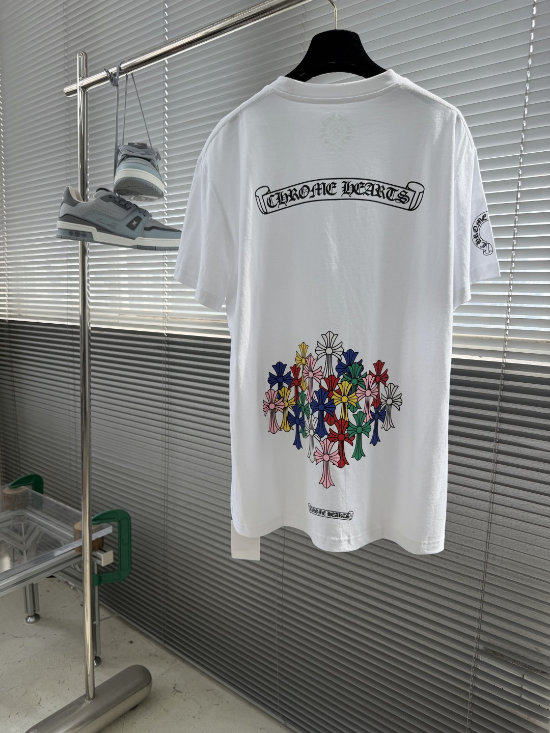 Chrome Hearts Colorful Cross Phantom Short-Sleeve Shirt - Image 2