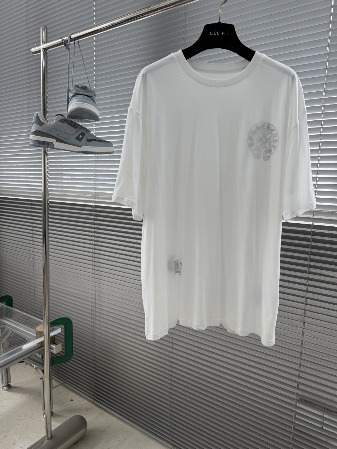 Chrome Hearts Classic Cross Logo Face Mask T-Shirt