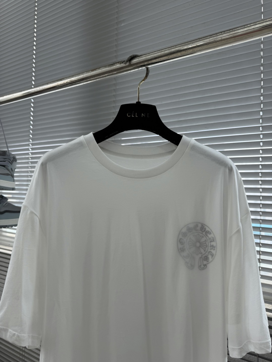 Chrome Hearts Classic Cross Logo Face Mask T-Shirt - Image 8