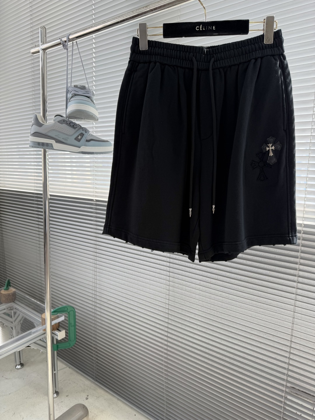 Chrome Hearts 2026 SS Classic Cross Leather Tag Shorts