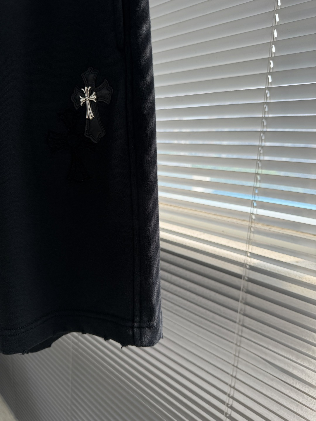 Chrome Hearts 2026 SS Classic Cross Leather Tag Shorts - Image 4