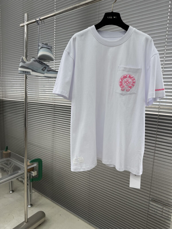 Chrome Hearts Pocket-Printed Logo Short-Sleeve T-Shirt