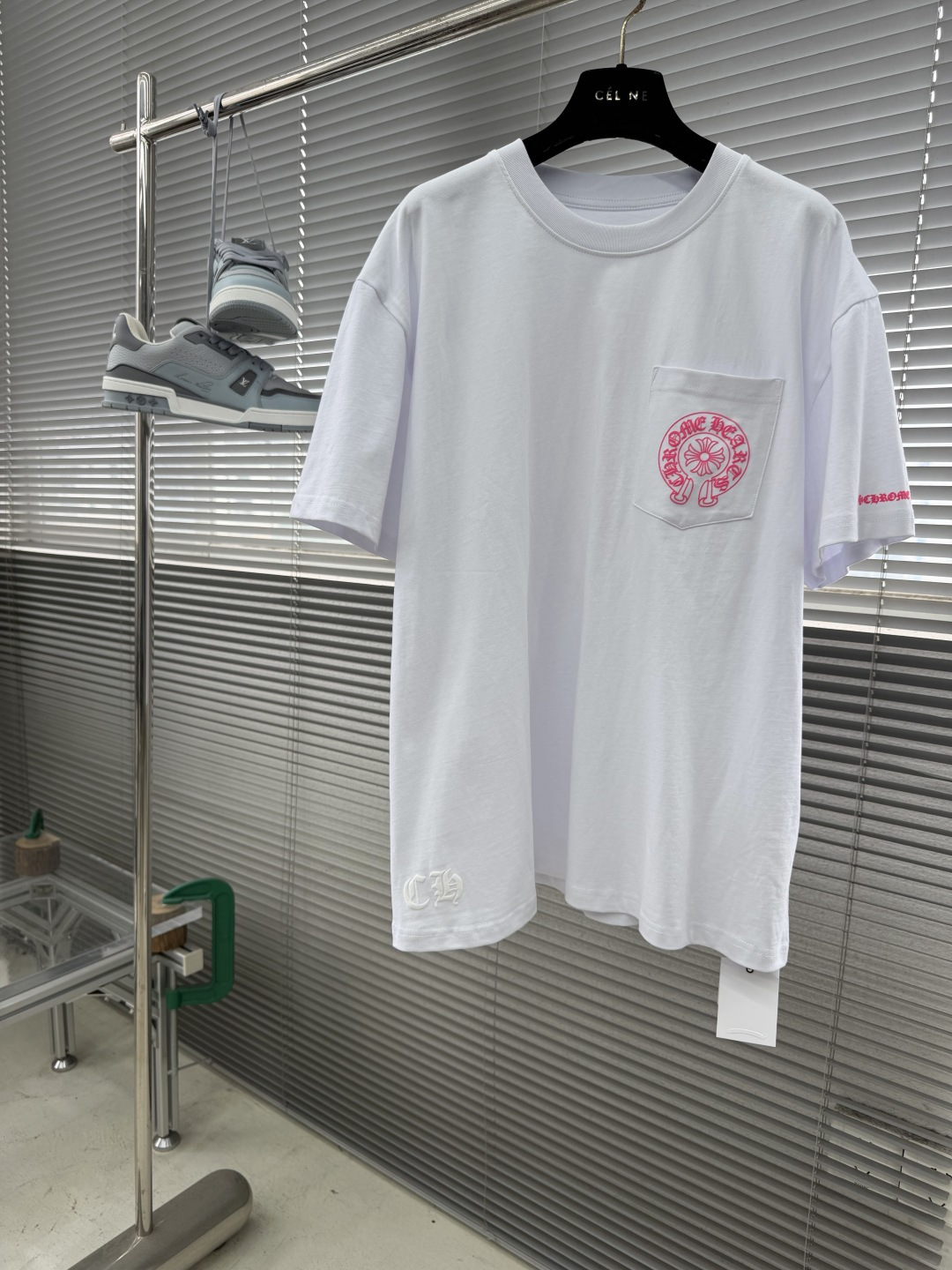 Chrome Hearts Pocket-Printed Logo Short-Sleeve T-Shirt