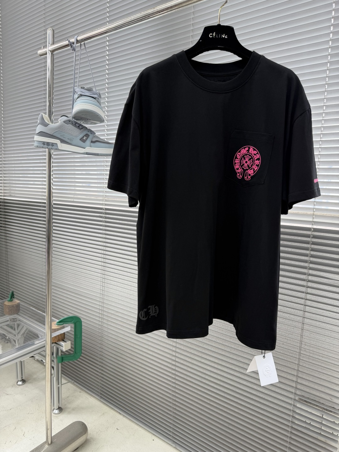 Chrome Hearts Pocket-Printed Logo Short-Sleeve T-Shirt - Image 3