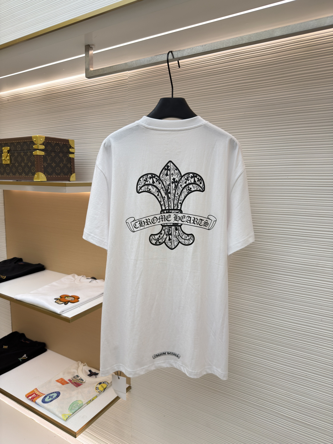 Chrome Hearts Scout Floral Scroll Short-Sleeve Shirt - Image 2