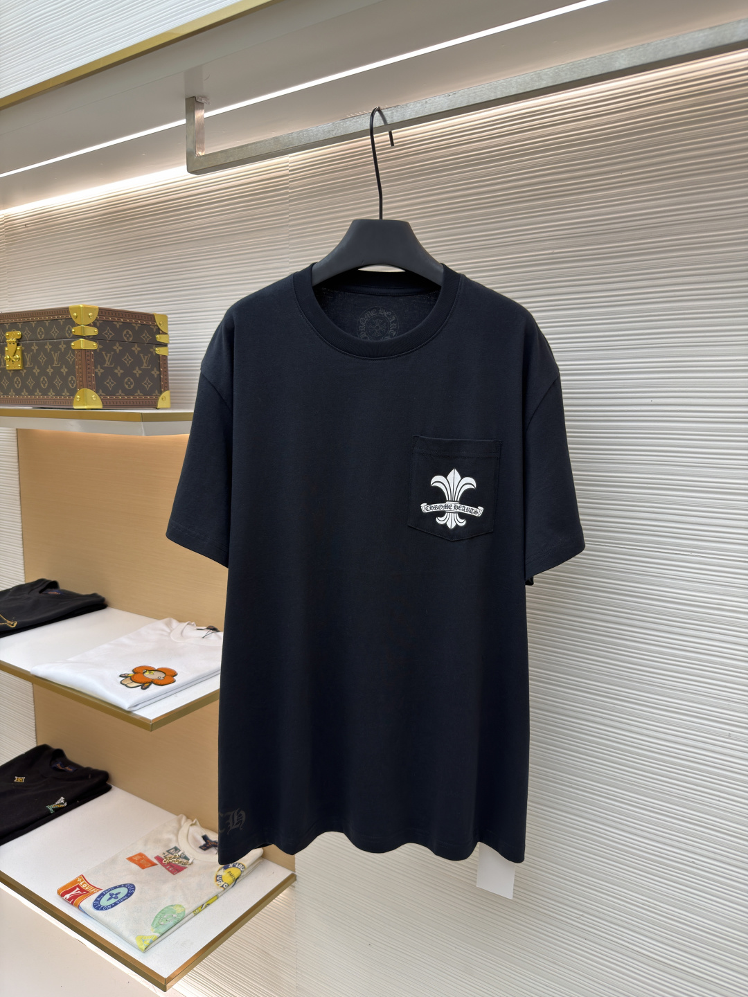 Chrome Hearts Scout Floral Scroll Short-Sleeve Shirt - Image 3