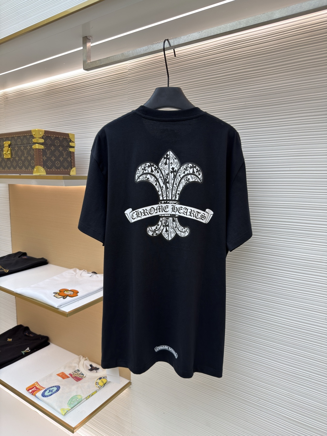 Chrome Hearts Scout Floral Scroll Short-Sleeve Shirt - Image 4