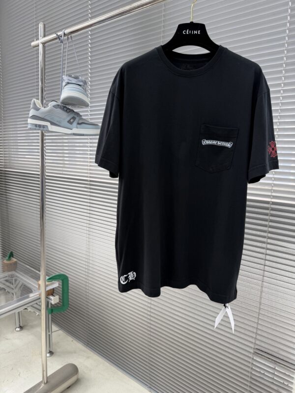 26ss Logo Letter-Printed Pocket Crew-Neck T-Shirt