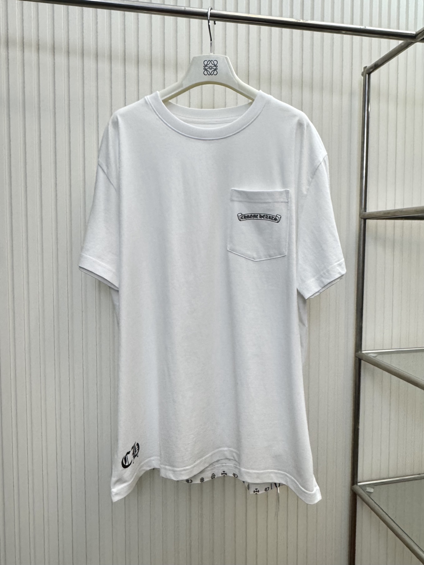 Chrome Hearts Back Flame Totem Pocket T-Shirt - Image 3