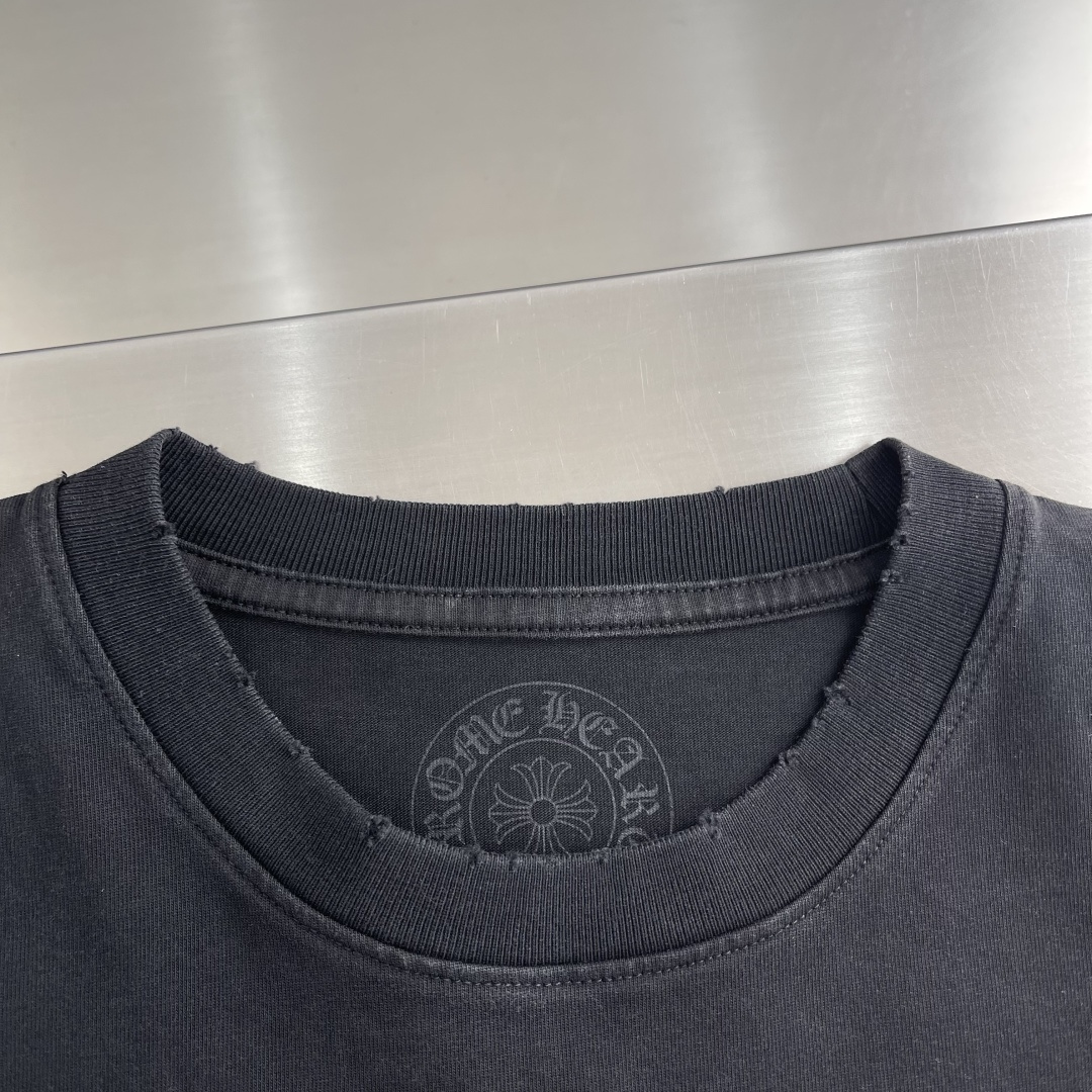 Chrome Hearts 2026SS Distressed and Frayed T-Shir - Image 4