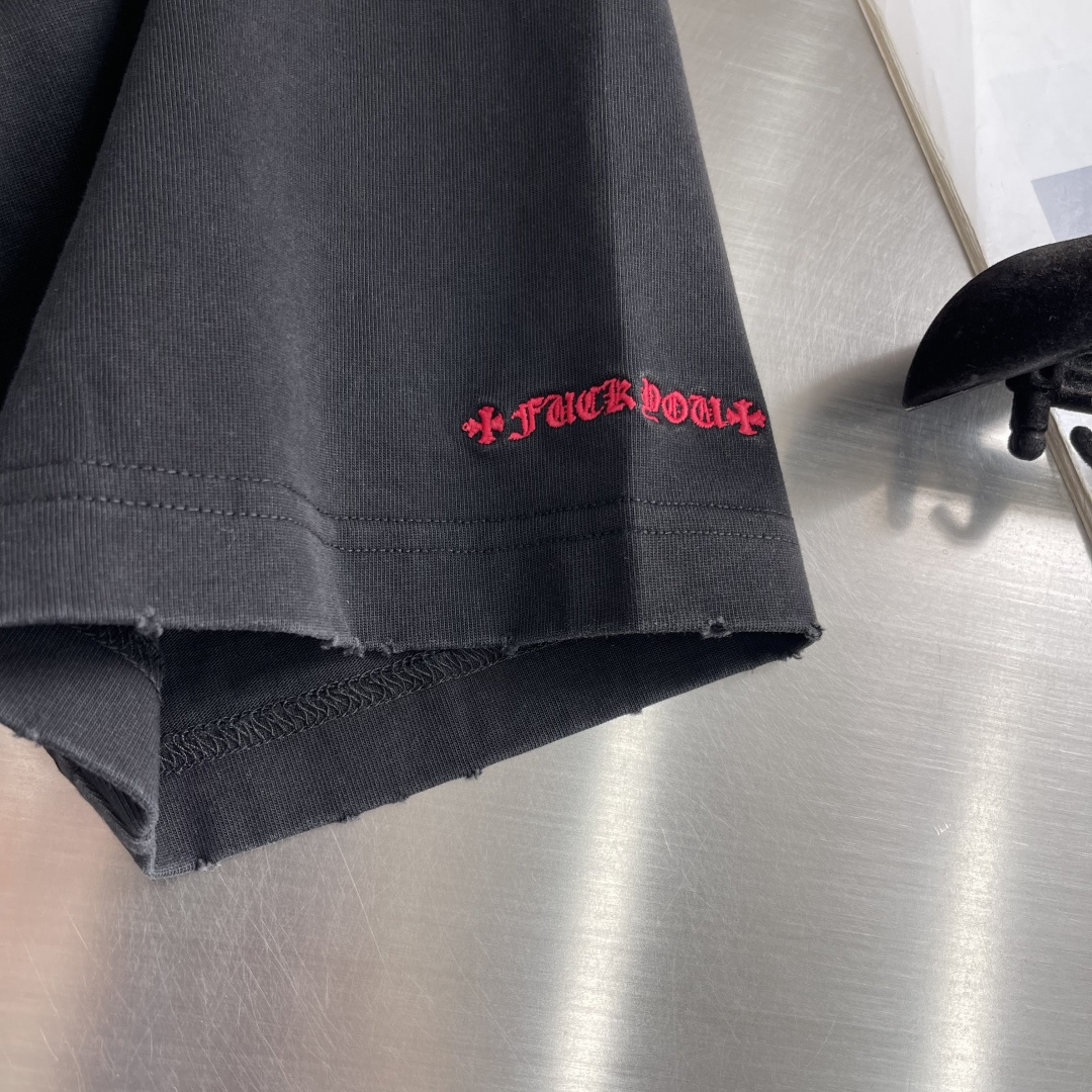Chrome Hearts 2026SS Distressed and Frayed T-Shir - Image 6