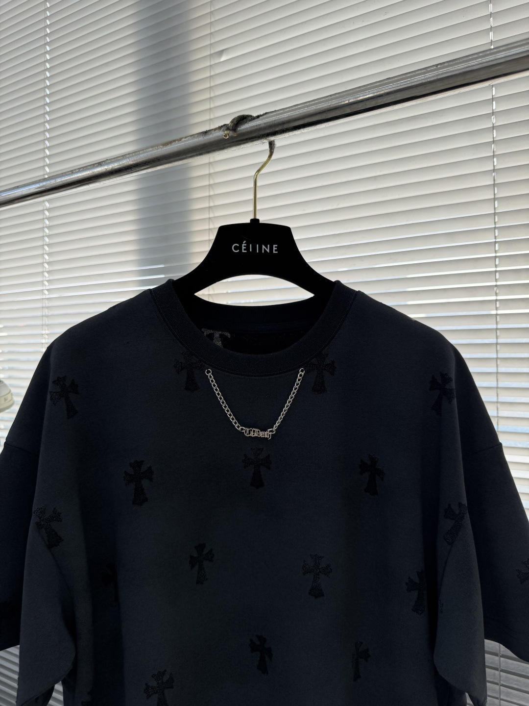 Chrome Hearts Cross Necklace T-Shirt (Premium Edition) - Image 2