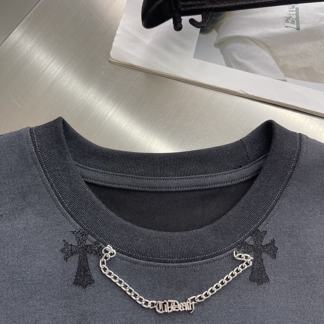 Chrome Hearts Cross Necklace T-Shirt (Premium Edition) - Image 4