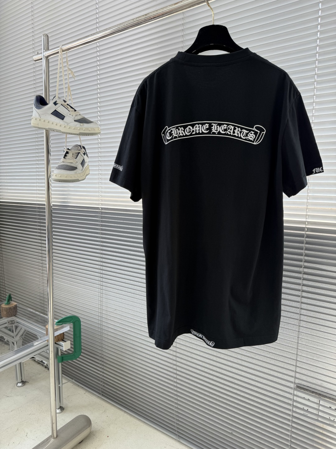 Chrome Hearts Vintage Vine Sword Short-Sleeve Shirt - Image 4