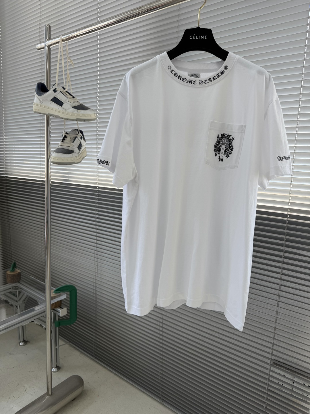 Chrome Hearts Vintage Vine Sword Short-Sleeve Shirt