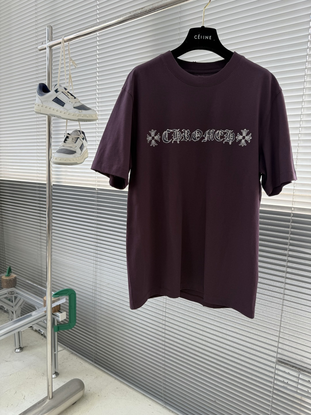 Chrome Hearts Classic Style Cross Logo T-Shirt - Image 5