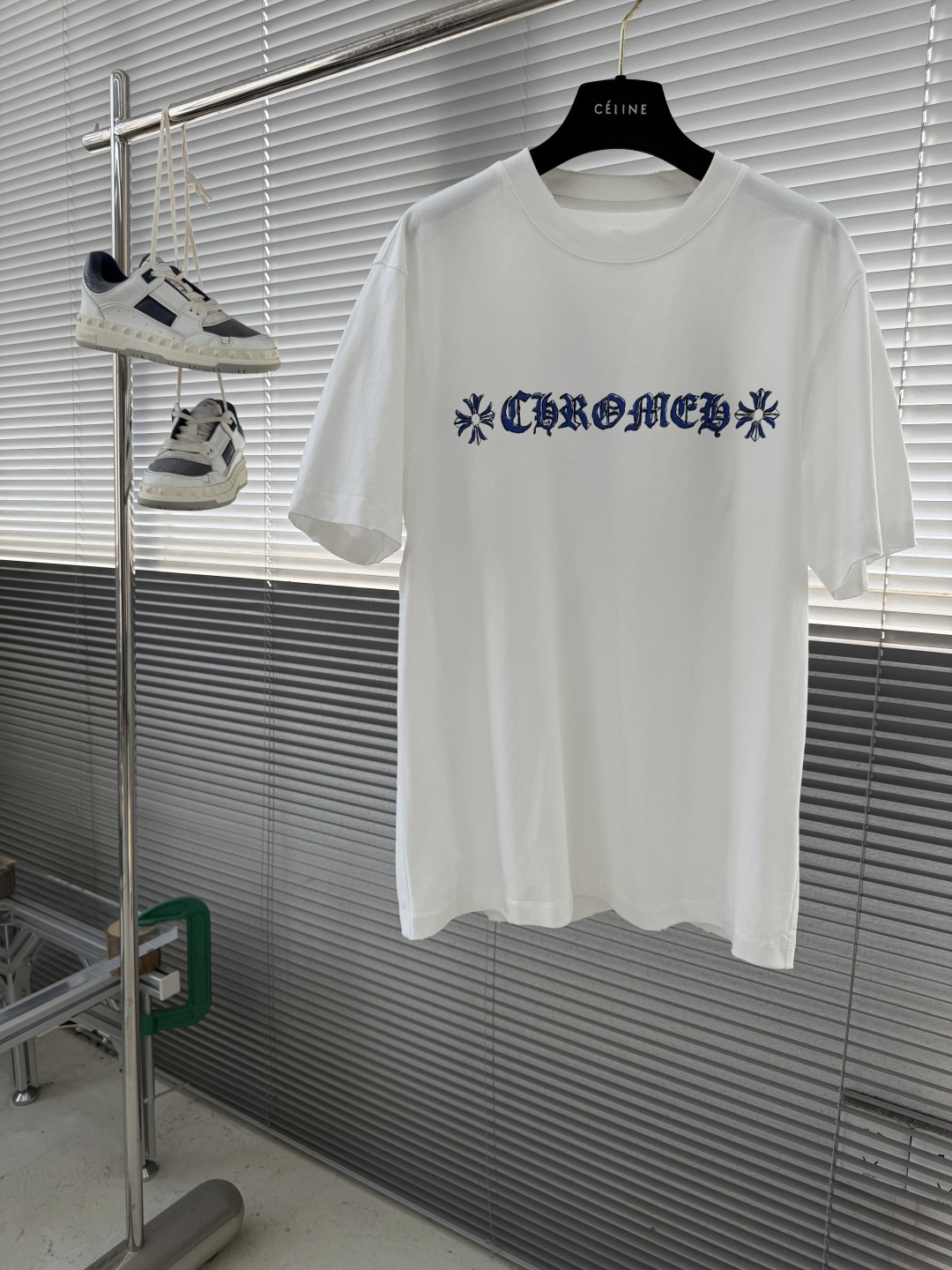 Chrome Hearts Classic Style Cross Logo T-Shirt - Image 3