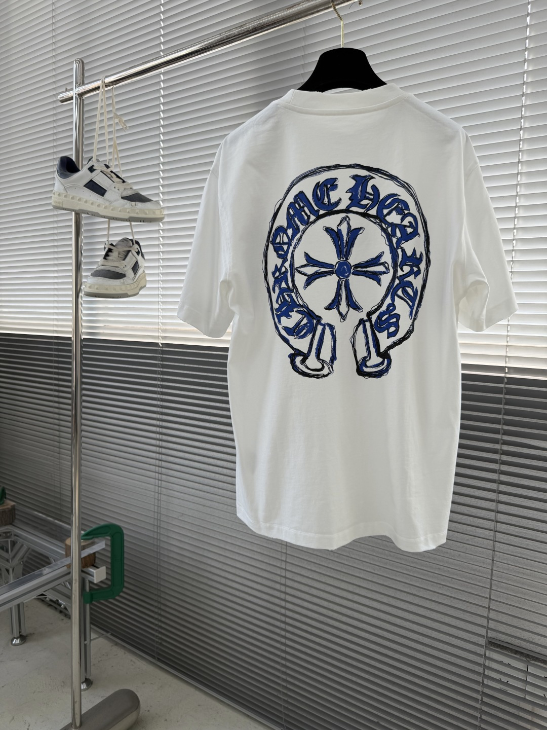 Chrome Hearts Classic Style Cross Logo T-Shirt - Image 4