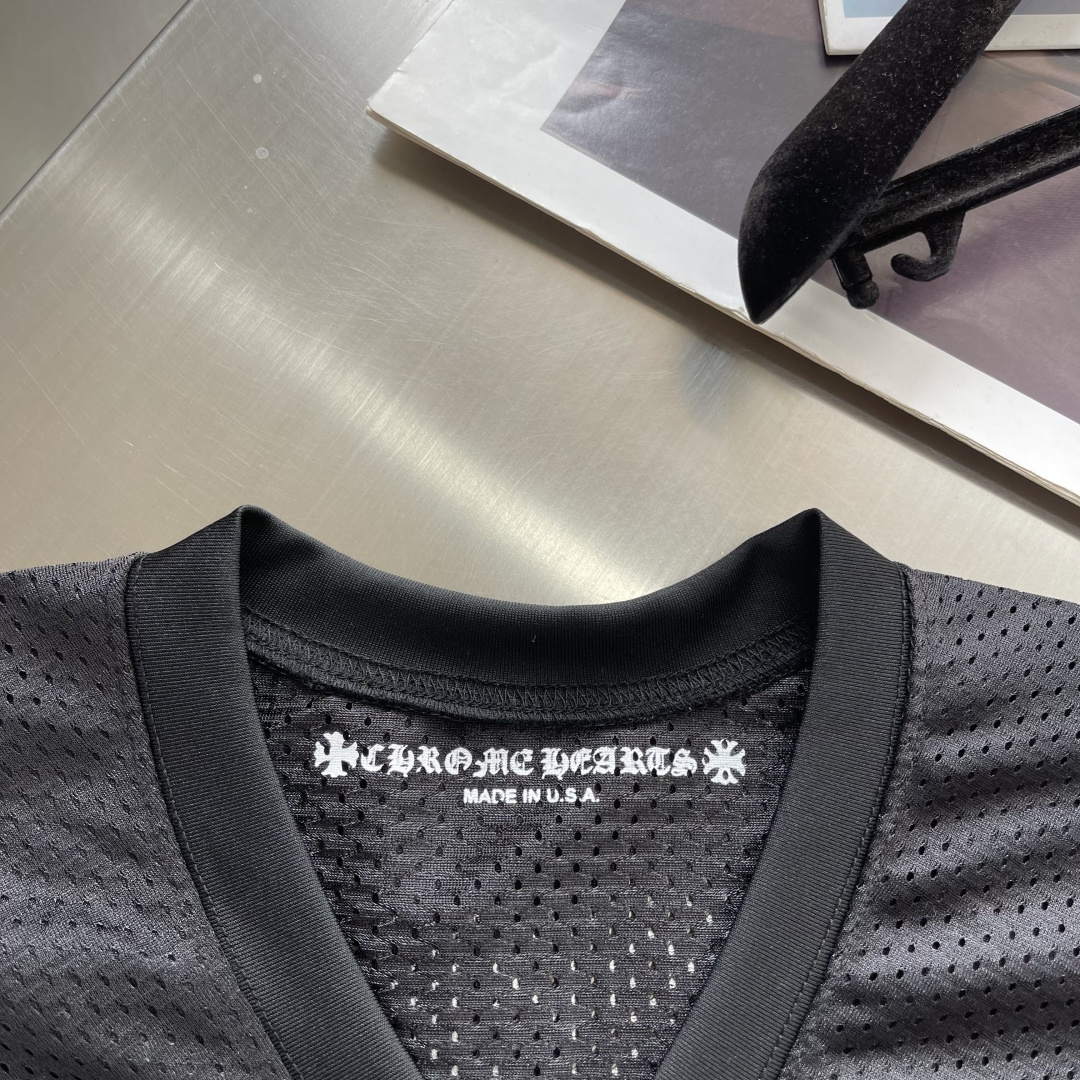 Chrome Hearts Short-Sleeve Mesh T-Shirt - Image 4